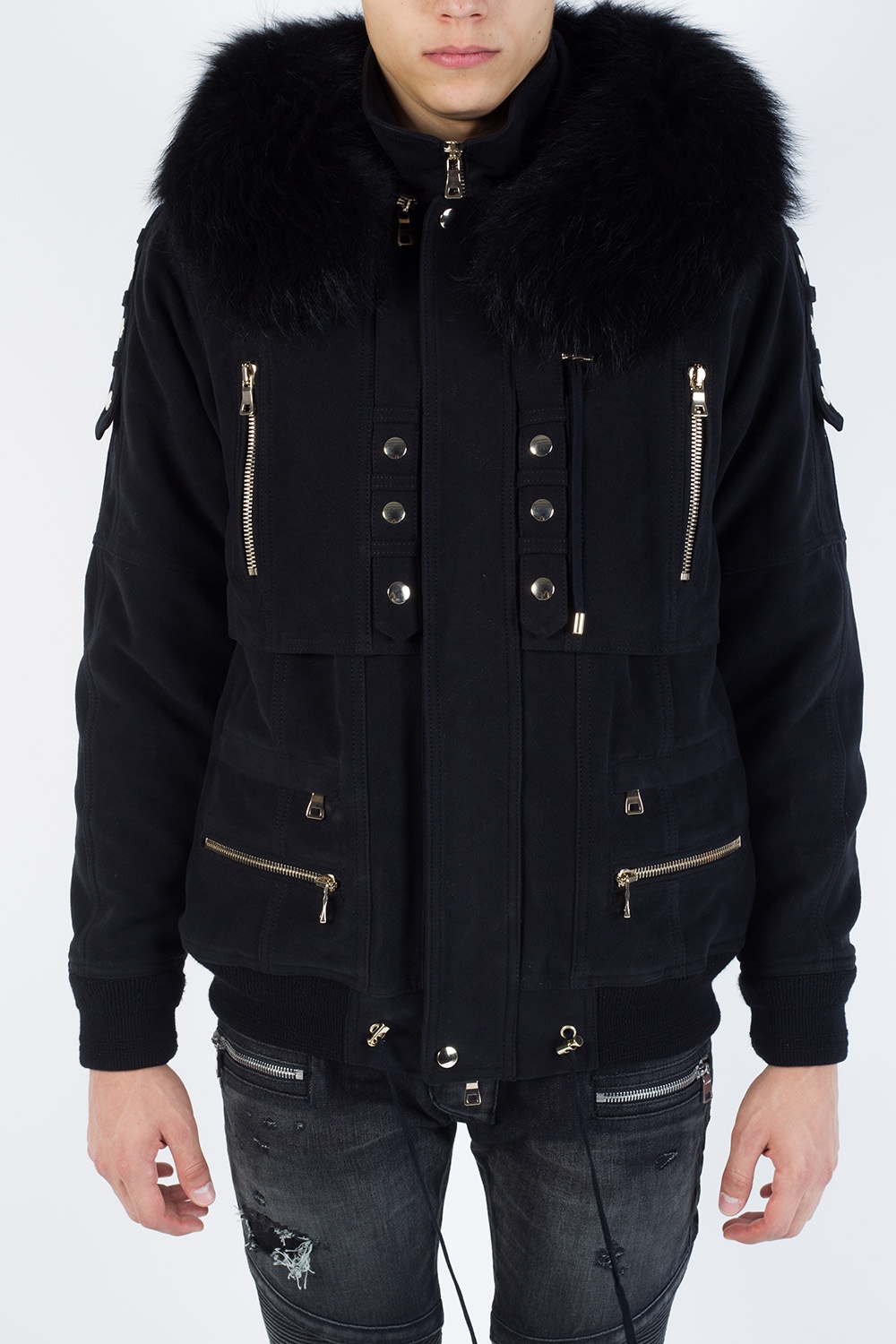 Balmain Racoon fur jacket | Men's Clothing | Vitkac